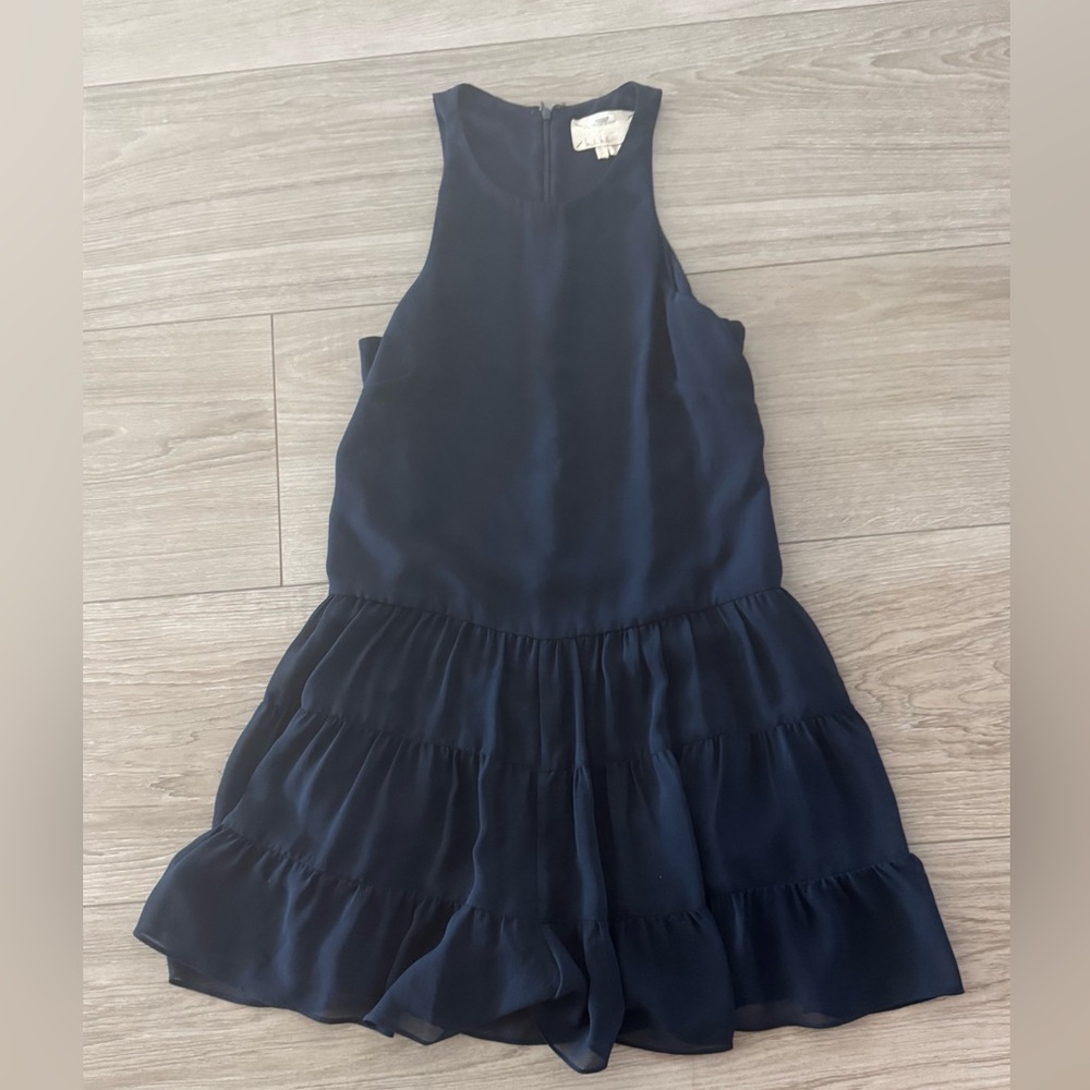 Nicole Miller Size P Navy romper sleeveless